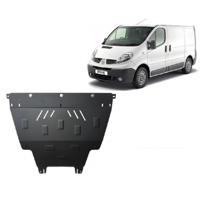 Cubre carter de Acero para Renault Trafic 2 Año: 2001 - 2011 Grosor: "2"mm Todas las motorizaciones
