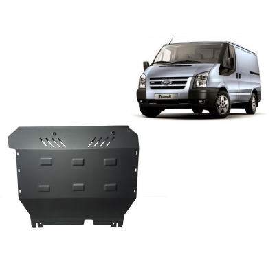Cubre carter de Acero para Ford Transit - Tracción delantera Año: 2007 - 2013 Grosor: "2"mm Todas las motorizaciones