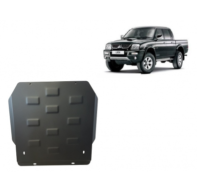 Protector de Acero para caja de cambios y diferencial para Mitsubishi L 200 Año: 1998 - 2007 Grosor: "3"mm Todas las motorizacio