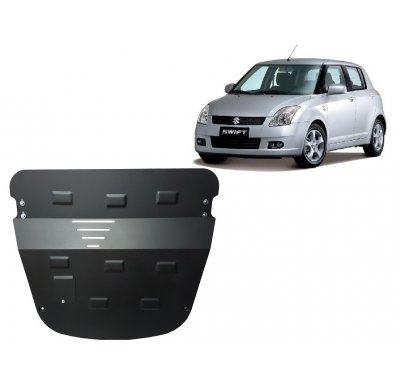 Cubre carter de Acero para Suzuki Swift 3 Año: 2010 - 2017 Grosor: "2"mm Todas las motorizaciones