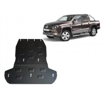 Protector de Acero para caja de cambios y el diferencial del Volkswagen Amarok Año: 2010 - 2022 Grosor: "2.5"mm No compatible: V