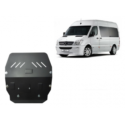 Cubre carter de Acero para el motor y caja de cambios del Mercedes Sprinter Año: 2006 - 2018 Grosor: "3"mm Todas las motorizacio