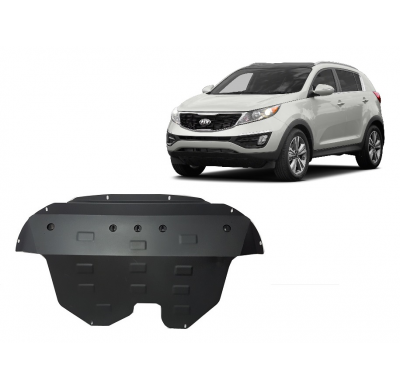 Cubre carter de Acero para Kia Sportage Año: 2010 - 2015 Grosor: "2"mm 1.5, 1.6, 2.0 CRDi