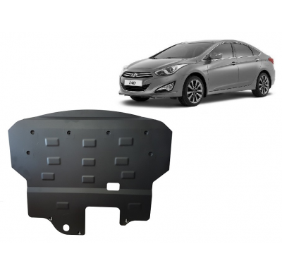 Cubre carter de Acero para el motor y caja de cambios del Hyundai i40 Año: 2011 - 2015 Grosor: "2"mm Todas las motorizaciones