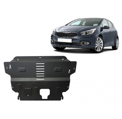 Cubre carter de Acero para el motor y caja de cambios del Kia Ceed. Año: 2012 - 2018 Grosor: "2"mm Todas las motorizaciones