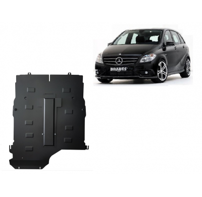 Cubre carter de Acero para el motor y caja de cambios del Mercedes Clase B W245 Año: 2005 - 2011 Grosor: "2"mm Todas las motoriz
