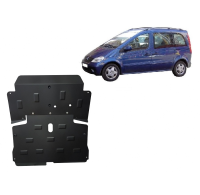 Cubre carter de Acero para el motor y caja de cambios del Mercedes Vaneo W414 Año: 2001 - 2006 Grosor: "2"mm Todas las motorizac