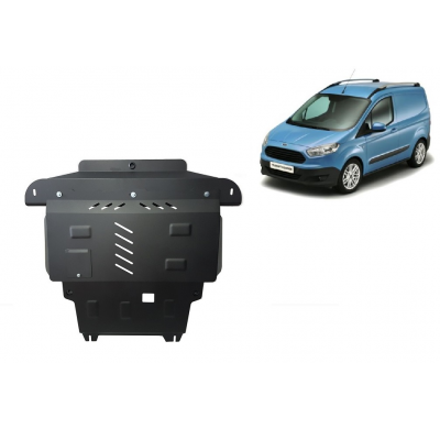 Cubre carter de Acero para Ford Transit Courier Año: 2014 - 2023 Grosor: "2"mm 1.0; 1.5 TDci, 1.6 TDci
