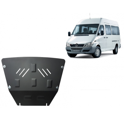Cubre carter de Acero para Mercedes Sprinter Año: 1995 - 2006 Grosor: "2,5"mm Todas las motorizaciones