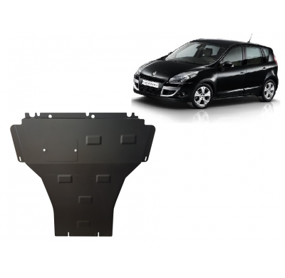 Cubre carter de Acero para Renault Scenic 3 Año: 2009 - 2015 Grosor: "2"mm Todas las motorizaciones