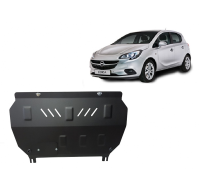 Cubre carter de Acero para Opel Corsa E Año: 2014 - 2019 Grosor: "2"mm Todas las motorizaciones