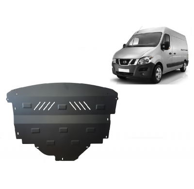 Cubre carter de Acero para Nissan Interstar Año: 2010 - 2025 Grosor: "2"mm Todas las motorizaciones