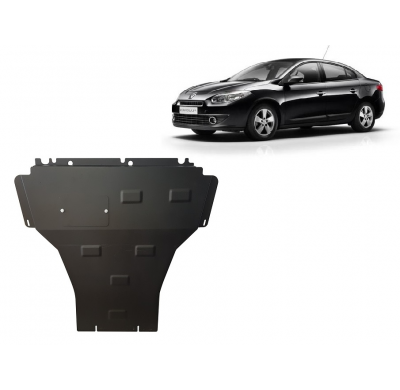 Cubre carter de Acero para Renault Fluence Año: 2010 - 2015 Grosor: "2"mm Todas las motorizaciones