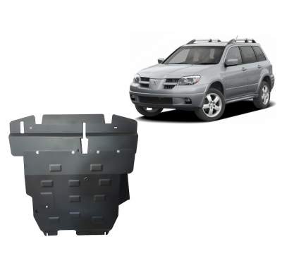 Cubre carter de Acero para Mitsubishi Outlander Año: 2002 - 2006 Grosor: "2,5"mm