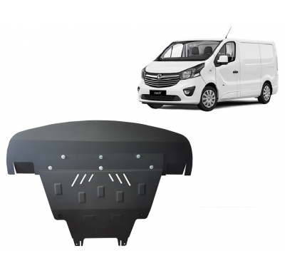 Cubre carter de Acero para Opel Vivaro B Año: 2014 - 2019 Grosor: "2"mm Todas las motorizaciones