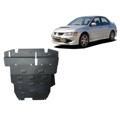 Cubre carter de Acero para Mitsubishi Lancer Año: 2002 - 2007 Grosor: "2.5"mm Todas las motorizaciones