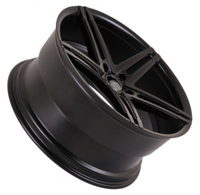 Llanta Spacwheels Atlantic 9,0x22  Et 40 Negro Mate