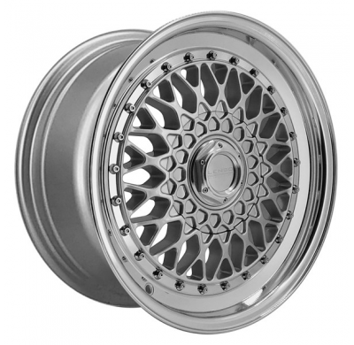 Llanta LENSO WHEELS BSX 7,5X16" BLANK ET38 CB73,1 PLATA ARO PULIDO
