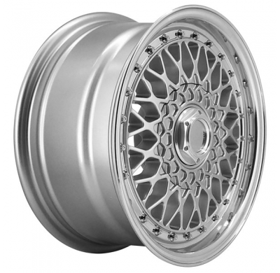 Llanta LENSO WHEELS BSX 7,0X15" BLANK ET38 CB73,1 PLATA ARO PULIDO