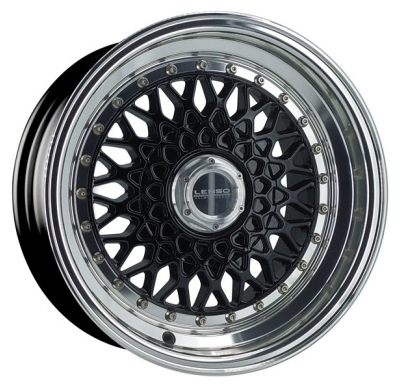 Llanta LENSO WHEELS BSX 8,0X15" BLANK ET25 CB73,1 NEGRO ARO PULIDO