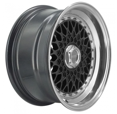 Llanta LENSO WHEELS BSX 8,0X15" BLANK ET25 CB73,1 NEGRO ARO PULIDO