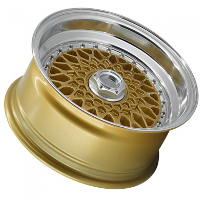 Llanta LENSO WHEELS BSX 8,0X15" BLANK ET25 CB73,1 ORO ARO PULIDO
