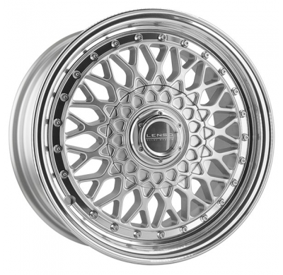 Llanta LENSO WHEELS BSX 7,0X15" BLANK ET20 CB73,1 PLATA ARO PULIDO