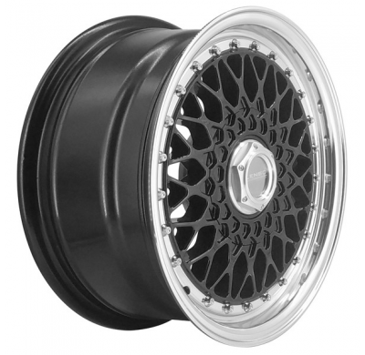 Llanta LENSO WHEELS BSX 7,0X15" BLANK ET20 CB73,1 NEGRO ARO PULIDO