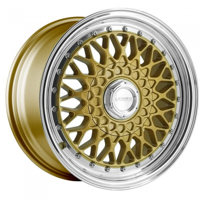 Llanta LENSO WHEELS BSX 7,0X15" BLANK ET20 CB73,1 ORO ARO PULIDO