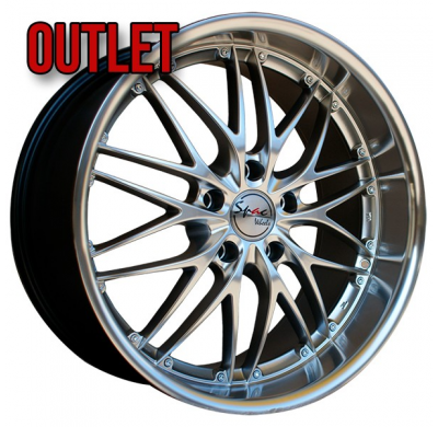Llanta SPACWHEELS XTREME 9,5X19   5X112 ET 45 HYPER SILVER AROBRILLANTE