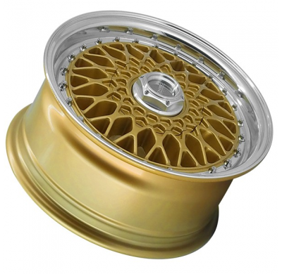 Llanta LENSO WHEELS BSX 7,0X15" 4X100 ET20 CB73,1 ORO ARO PULIDO