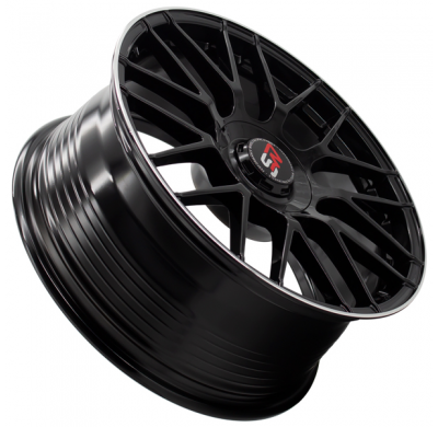 Llanta SPACWHEELS F083 8,0X18" 5X112 ET40 CB73,1 BLACK GLOSS / LIP ALUM