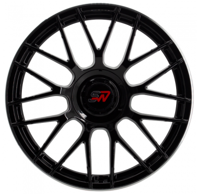 Llanta SPACWHEELS F083 8,0X18" 5X112 ET40 CB73,1 BLACK GLOSS / LIP ALUM