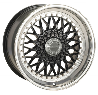 Llanta LENSO WHEELS BSX 9,0X16" 5X120 ET20 CB73,1 NEGRO ARO PULIDO