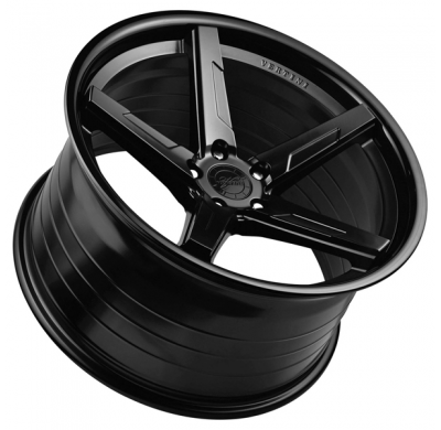 Llanta VERTINI WHEELS RFS1.7 9,0X20" 5X112  ET35 CB73,1 NEGRO ARO INOX NEGRO