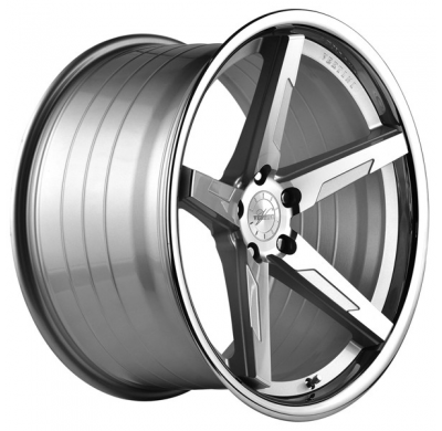 Llanta VERTINI WHEELS RFS1.7 10,5X22" 5X115 ET45 CB73,1 PLATA ARO INOX