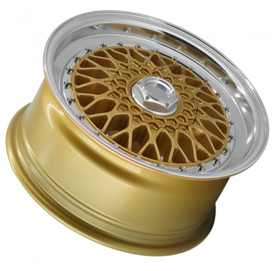 Llanta LENSO WHEELS BSX 7,5X16" 4X100 ET25 CB73,1 ORO ARO PULIDO