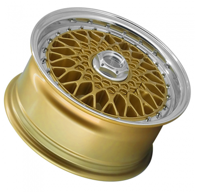 Llanta LENSO WHEELS BSX 7,0X15" 4X100 ET38 CB73,1 ORO ARO PULIDO