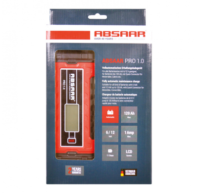 Cargador De Batería Absaar Pro1.0 1a 6/12v