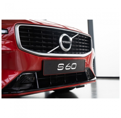 Set Portamatrículas Premium Sintético 52,7x12,3cm - Tipo Mono Rosso Corsa - Negro/Rojo - 2 piezas