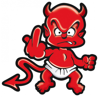 Adhesivo Devil Finger - 11x11cm