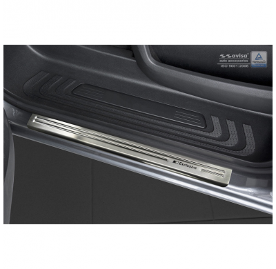 Protectores de umbral de puerta en acero inoxidable Mercedes Vito & V-Clase W447 2014- - 'Exclusivo' - 2 piezas