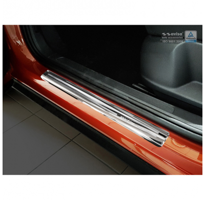 Protectores de umbral de puerta en acero inoxidable Volkswagen T-Roc 2017- - 'Sportline' - 4 piezas