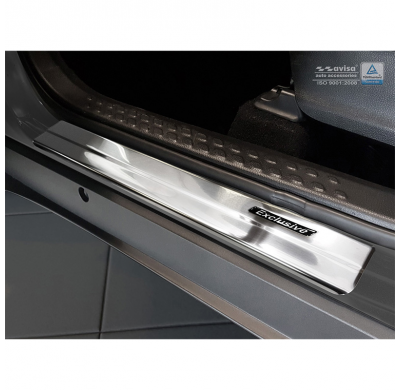 Inox door sill protectors Toyota C-HR 2016- - 'Exclusive' - 4-pieces