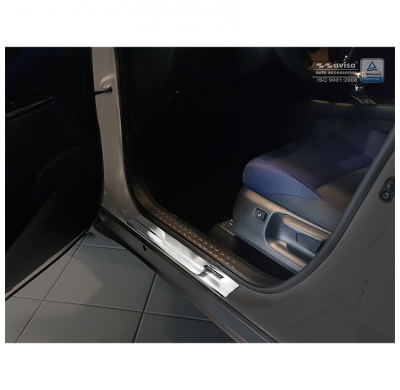 Inox door sill protectors Toyota C-HR 2016- - 'Exclusive' - 4-pieces
