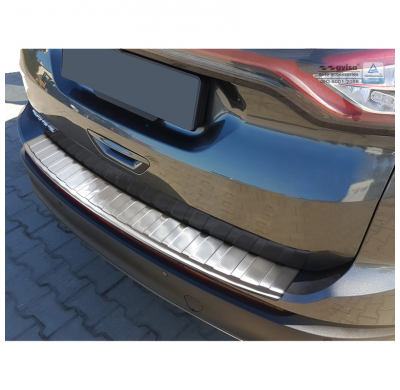 Protector paragolpes trasero acero inox Ford Edge 2016- 'Ribs'