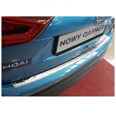 Protector de paragolpes Acero Inox Nissan Qashqai II Facelift 2017- 'Ribs'