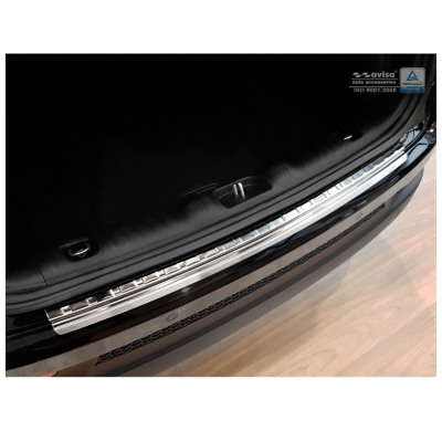 Protector paragolpes trasero acero inox Jeep Compass 2017- 'Ribs'