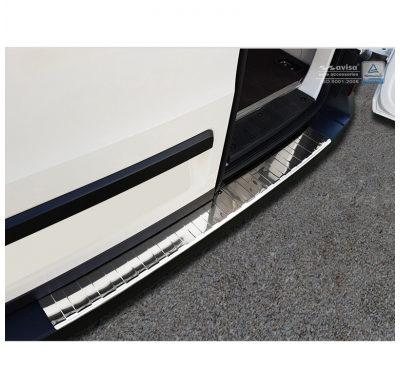 Protector paragolpes trasero acero inox Volkswagen Crafter TGE 2017- 'Ribs'
