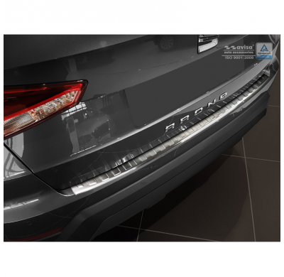 Protector paragolpes trasero acero inox Seat Arona 2017- 'Ribs'